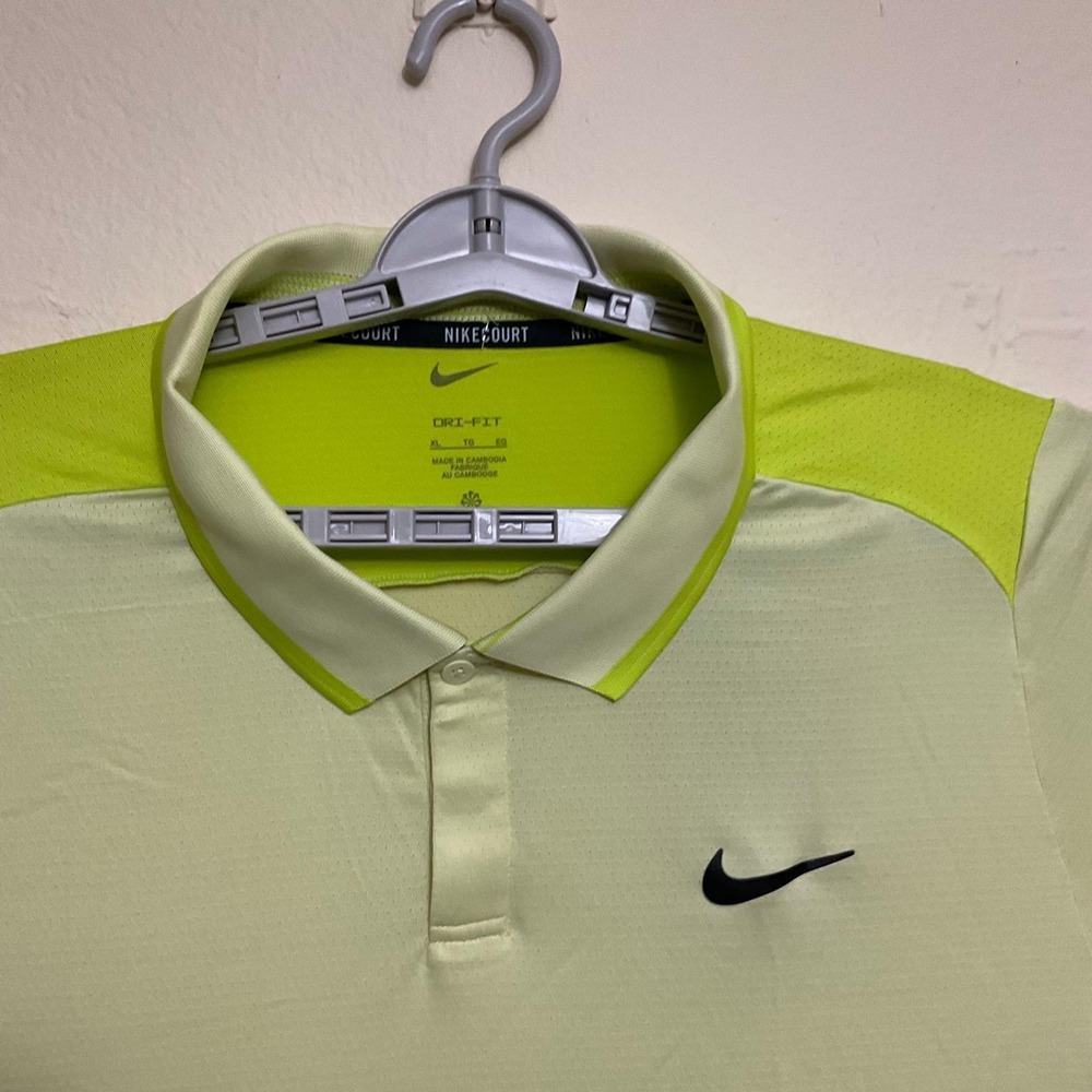 Nike Golf Lime Green Men Polo Shirt - Size XL NEW - Picture 5 of 5